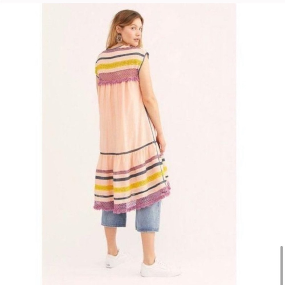 Free People Carolina K Boho Crochet Midi Dress S - Picture 2 of 6